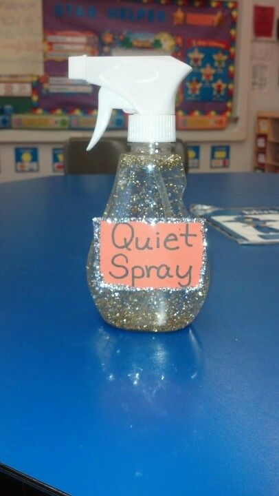 Quiet spray :) it has special powers to make chatty students quiet. Quiet Zone Classroom, Quiet Spray, Ks1 Classroom, Reception Classroom, Eyfs Classroom, Early Years Classroom, Preschool Classroom Decor, Classroom Behavior Management, Education Positive