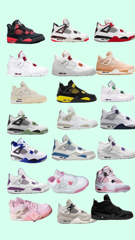 Jordan 4’s Custom Jordan 4s, Cheap Jordan 4, Air Jordan 4 Women, Outfits With Jordan 4s, Jordan Fours, Red Bandana Shoes, Jordan 4 Women, Jordan 4 Shoes, Nike Shoes Women Fashion