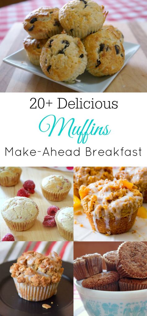 Delicious Muffin Recipes, Easy Muffin Recipes, Make Ahead Breakfasts, Kid Muffins, Muffin Pan Recipes, Make Ahead Brunch, Easy Breakfast Options, Sweet Potato Muffins, Coffee Cake Muffins