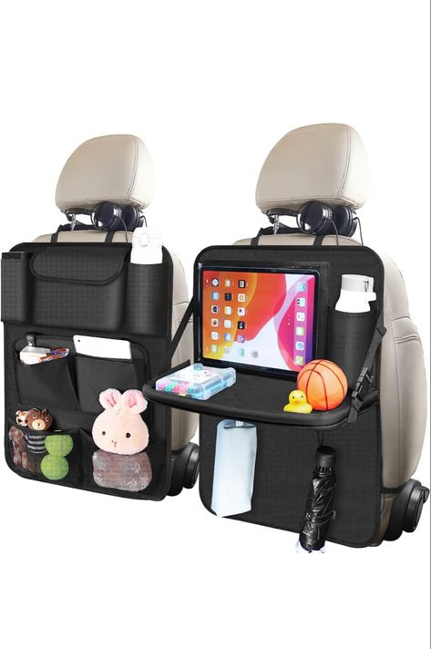 Car seat kids toddler organizer car rides road trip travel with kids car essentials Car Seat Tray, Car Organizers, Car Backseat, Foldable Dining Table, Backseat Organizer, Backseat Car Organizer, Car Seat Organizer, Ipad Holder, Packing Car