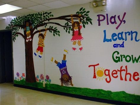 25+ best ideas about Classroom wall decor on Pinterest | My poster ... School Wall Design Classroom Decor, School Entrance Wall Decor Ideas, Preschool Entrance Decor, School Entrance Decoration Ideas, Classroom Entrance Decoration, Classroom Entrance Ideas, Kindergarten Mural Ideas, School Entrance Ideas, Classroom Wall Decor Preschool