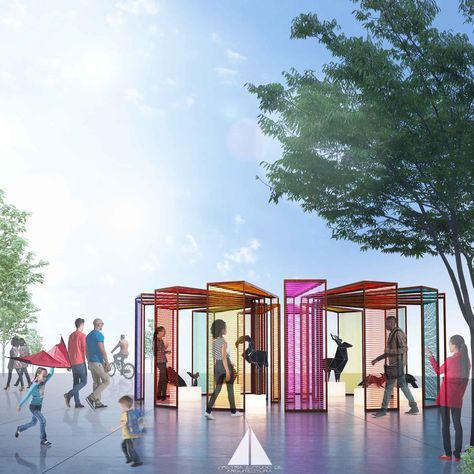 Event Entrance, Kindergarten Design, Public Space Design, Art Studio Design, Acoustic Design, Showroom Interior Design, Walled Garden, Exhibition Booth, Space Architecture