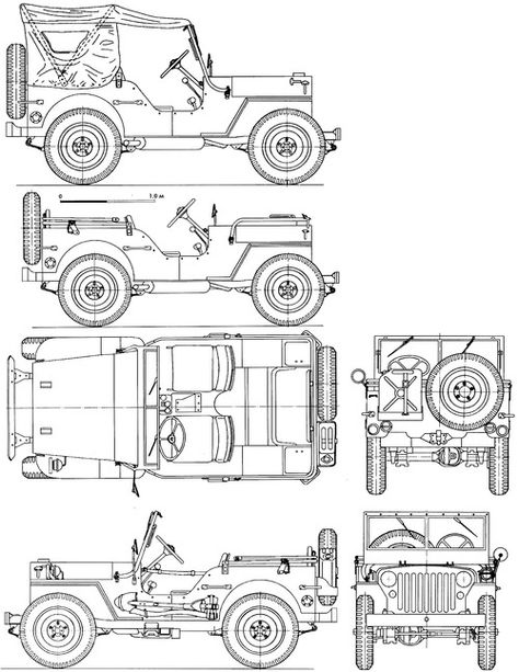 Blueprints > Cars > Willys > Willys Jeep MB Jeep Art, Mechanical Drawing, Tonka Trucks, Mini Jeep, Classic Jeeps, Willys Mb, Automobile Engineering, Jeep Willys, Jeep Models