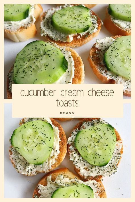 Appetizers Cucumber, Cucumber Cream Cheese Sandwiches, Sandwich Appetizer, Cucumber Cream Cheese, Cream Cheese Sandwich, Cream Cheese Toast, Toast Aperitif, Cream Cheese Sandwiches, Gluten Free Puff Pastry