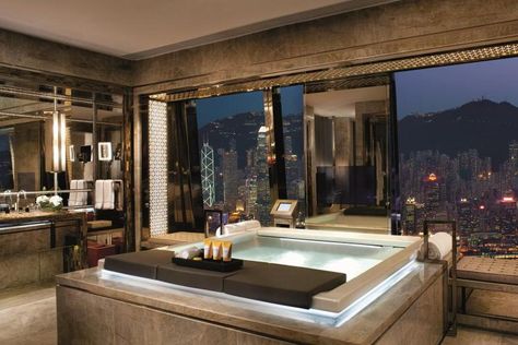 The Ritz-Carlton, Hong Kong Hotel Review, Hong Kong | Telegraph Travel Expensive Bathrooms, Ritz Carlton Hotel, Penthouse Suite, Hotel Bathroom, Trendy Bathroom, Bathroom Design Luxury, Hotel Interior, Dream Bathroom, Luxury Bath