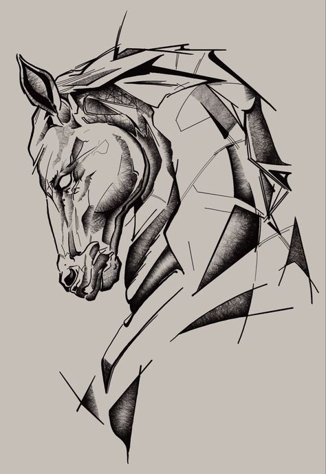 Horse Tattoo Design Sketches, Sketch Of Horse, Pen Sketches Simple, Tato Maori, Horse Tattoo Design, Horse Sketch, Pen Art Drawings, Horse Artwork, Horse Tattoo