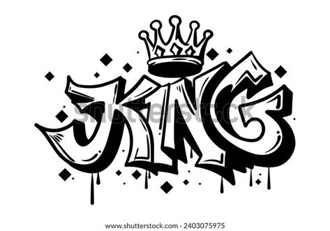 Crown Graffiti, Graffiti King, Legend Logo, Skate Street, King Crown, Graffiti Designs, Kings Crown, Graffiti Art, Stock Illustration