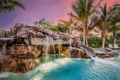 Patrick House, Tropical Pools, Mountain Pool, Grotto Pool, Insane Pools, Lazy River Pool, Backyard Escape, Lagoon Pool, Melbourne Beach