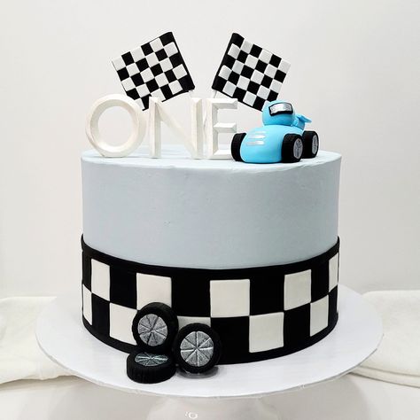 Racing Theme Birthday Cake, First Birthday Party Car Theme, 2 Fast Birthday Cake Ideas, Two Fast 2 Curious Birthday Cake, Fast 1 Birthday Cake, First Birthday Fast One, Wheels First Birthday Party, Fast One Birthday Party Theme Cake, Race Car Theme Birthday Cake