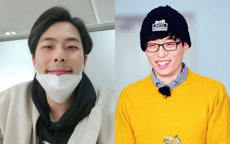 Yoo Jae Suk says that comedian Kim Hae Jun has been catching his attention these days Yoo Jae Suk, Jae Suk, Comedy Skits, Me Me Me Song, Comedians, Gratitude, Interview, Thank You, Internet