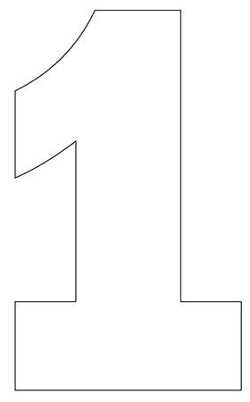 Number Cake Templates - Template Printable Images Gallery Category Page image and visual related images Large Printable Numbers, Letter Stencils To Print, Number One Cake, Number 1 Cake, Number Template Printable, Number Birthday Cakes, Free Printable Numbers, Cake Templates, Number Templates