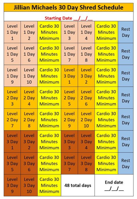 Jillian Michaels 30 Day Shred Schedule Jillian Michaels Workout Plan, 30 Day Shred Results, Jillian Michaels 30 Day Shred, Julian Michaels, Jillian Michaels Workout, Loose Weight Diet, Shred Diet, Lost Motivation, Shred Workout