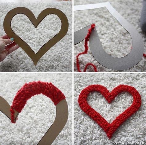 Valentine Wreath Craft, Saint Valentin Diy, Valentines Bricolage, Diy Valentines Decorations, Surprises For Her, Valentine Day Wreaths, Unique Valentines, Saint Valentine, Valentine Wreath