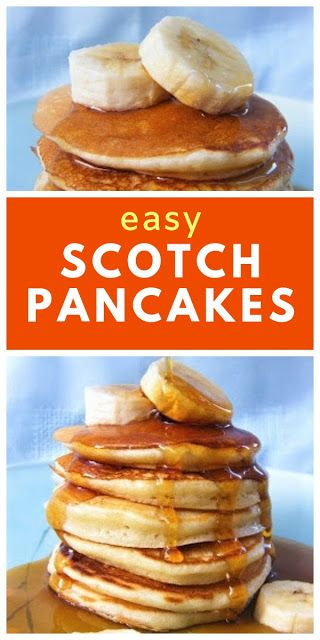 A simple recipe for traditional Scottish pancakes. They are called Scotch pancakes or drop scones and make a very tasty breakfast or dessert. #scotchpancakes #dropscones #Scottishpancakes #easypancakerecipe #easypancakes #pancakes #breakfast #brunch Dropped Scones Recipe, Scottish Baking Recipes, Scotch Pancakes Recipe, British Pancakes, Scottish Pancakes, Drop Scones Recipe, English Pancakes, Scottish Desserts, Pancakes Banana