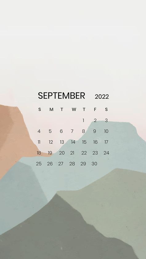 Download free vector of Mountain September monthly calendar iPhone wallpaper vector by Hein about background natural, wallpaper, calendar background, 2022, and aesthetic mobile wallpaper 3973912 September Screensavers, September Ipad Wallpaper, September Widget, Iphone Wallpaper Vector, September Kalender, Calender 2022, September Wallpaper, Calendar Background, September Calendar