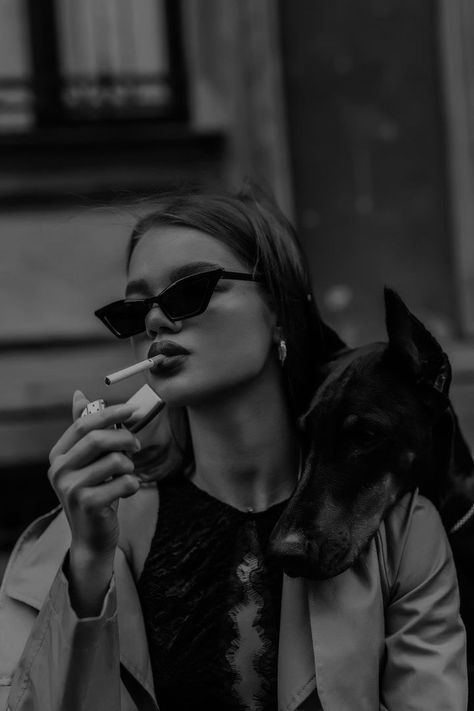 grunge girls icon Doberman, Presentation, Dogs, Black