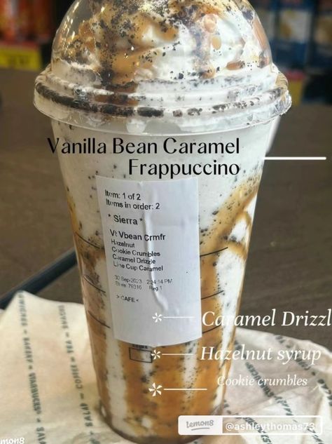 Cookie Starbucks Drink, Starbux Orders, Starbucks Cold Coffee Drinks, Kawa Starbucks, Coffee From Starbucks, Starbucks Copycat Recipes Drinks, Starbucks Cookies, Starbucks Drink Menu, Starbucks Secret Menu Recipes