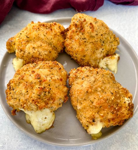 Mozzarella Stuffed Chicken Breast + {VIDEO} No Tomato Sauce, Mozzarella Stuffed Chicken Breast, Stuffed Chicken Breast Recipes, Mozzarella Stuffed Chicken, Rolled Chicken Breast, Wine Cream Sauce, White Wine Cream Sauce, Chicken Boneless Breast Recipes, Cheese Stuffed Chicken Breast