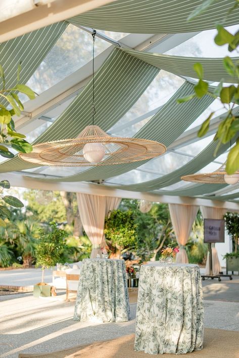 Wedding • Instagram Striped Ceiling, Ceiling Swag, Wedding Ceiling Decorations, Draping Wedding, Elegant Wedding Themes, Wedding Ceiling, Ceiling Draping, Chelsea Wedding, Clear Tent