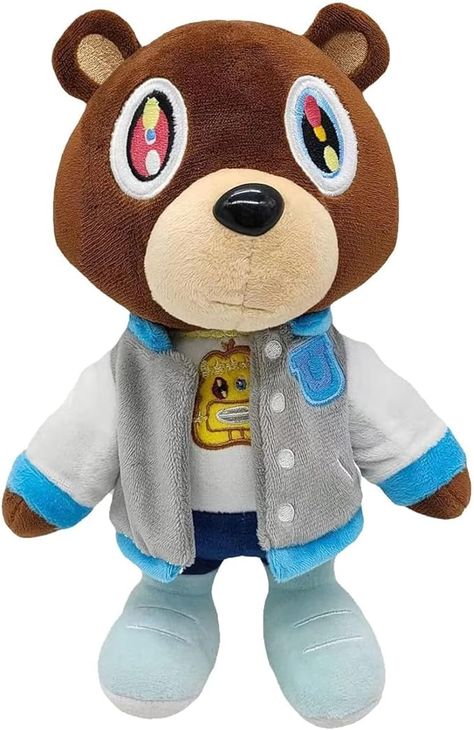 LSHUQING Kanye Wets Teddy Bear Plush Toy Stuffed Animal Plushie Doll Toys Gift for Kids Children 10inch Kanye Teddy Bear, Kanye Bear, Kanye West Graduation Bear, Kanye West Bear, Graduation Teddy Bear, Graduation Bear, Teddy Bear Doll, Teddy Bear Toys, Christmas Plush