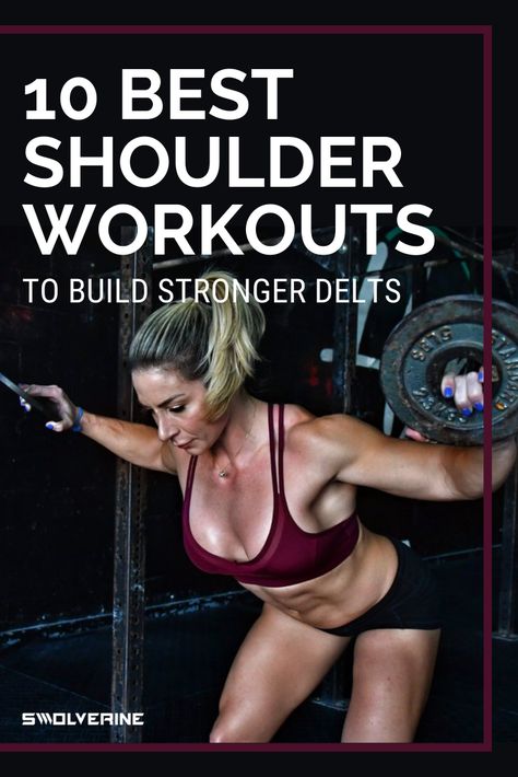 There’s nothing better than having a strong, crisp and clean shoulder cut heading into summer to boost your confidence. But getting those monster delts can be challenging. I’m going to share a few of the best shoulder workouts to help you build bigger and stronger shoulders in no time. Shoulders Women Workout, Build Shoulder Muscle For Women, Shoulder Work Out Women, Shoulder Arm Workout Gym, Female Shoulder Workout, Shoulders And Arms Workout, Stronger Shoulders Workout, Dumbbell Shoulder Workout Women, Best Arm Workout