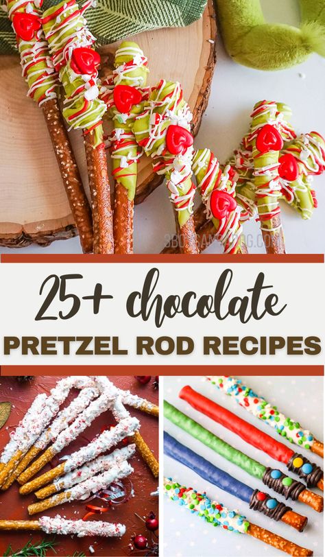 Chocolate Covered Pretzel Ideas, Candy Pretzels Sticks, Christmas Pretzel Sticks, Fall Dipped Pretzel Rods, Pretzel Rod Display Ideas, Holiday Pretzel Rods, Christmas Pretzels Rods, Pretzel Rod Ideas, Dipped Pretzel Rods Christmas