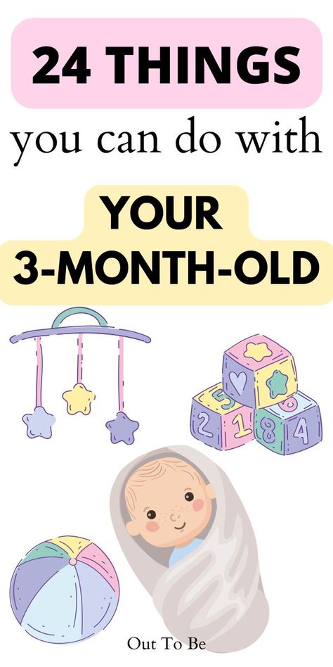 Your baby is awake more often & is more active now? And you don't really know what to do with them all day? Here are 24 things to do with a 3-month-old to keep them entertained & help them develop. Things To Do With A 3 Month Old, Three Month Old Activities, Activities For 3 Month Old, 3 Month Old Schedule, 3 Month Old Milestones, 3 Month Old Activities, Months Activities, 6 Month Baby Activities, Three Month Baby