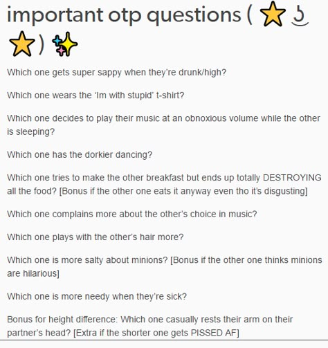 Otp Question Sheet, Oc Ship Questions, Character Situation Prompts, Otp Question List, Oc Couple Questions, Oc Questions Get To Know Your, Otp Templates, Otp Question, Oc Questions