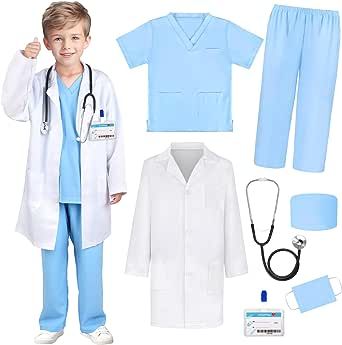 Toddler Doctor Costume, Career Day Outfits, Girls Halloween Costumes For Kids, Doctor Lab Coat, Kids Lab Coat, Halloween Doctor, Bruja Halloween, Kids Doctor Kit, Doctor Halloween Costume