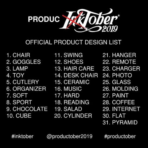 Do you know Inktober?  What is #inktober  It is a 31 days drawing challenge created by Jake Parker in 2009, a comic artist.  He wanted to improve his i Gear Inktober, Drawing List, Guidebook Inktober, Drawing Topics, Jake Parker, Inktober 2021 List, 31 Day Challenge, School Opening, Get Motivated