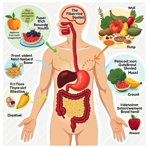 🌿 Fiber: Your Gut's Best Friend 🥗 Did you know that fiber is essential for a happy, healthy digestive system? 🤔 Let's explore why this powerful nutrient is so important! What is fiber? 🧵 • A type of carbohydrate that can't be digested • Two types: soluble and insoluble Benefits of fiber: 💪 1. Improves bowel movements 2. Reduces risk of digestive disorders 3. Supports weight management 4. Feeds beneficial gut bacteria 5. May lower cholesterol levels How much fiber do you need? 📏 Adults sho... Benefits Of Fiber, Fiber Benefits, Daily Fiber Intake, Healthy Digestive System, Fiber Rich Foods, Gut Bacteria, Fiber Rich, Lower Cholesterol, Food Source