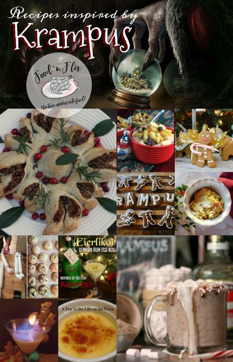 Krampus Recipes, Krampus Crafts Kids, Krampus Themed Christmas, Krampus Party Ideas, Krampus Party Food, Krampusnacht Food, Krampusnacht Traditions, Krampus Christmas Decor, Horror Treats