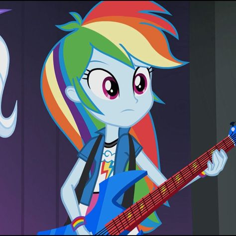 Hermit The Frog, Equestria Girls Rainbow Dash, Battle Of The Bands, Mane 6, Mlp Equestria, Rainbow Rocks, Equestria Girl, Cartoon Books, Different Art Styles