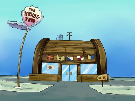 How to Draw the Krusty Krab Crusty Crab Spongebob Drawing, Krusty Krab Decorations, The Crusty Crab Spongebob, Krusty Krab Wallpaper, Crusty Crab Spongebob, Krusty Krab Drawing, Spongebob Krusty Krab, Drawings Wallpaper, Zoom Wallpaper