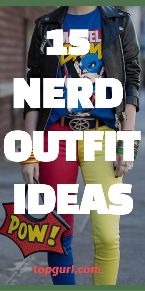 15 Adorkable Nerd Outfit Ideas That’ll Make You the Coolest Geek in the Room Preppy Nerd Outfits, Geek Costume Ideas, Female Nerd Outfit, Halloween Nerd Costumes, Nerd Day Outfits Spirit Week For Women, Nerd Ideas For Spirit Week, Nerdy Costumes For Women, Nerdy Costumes, Nerd Costume Ideas