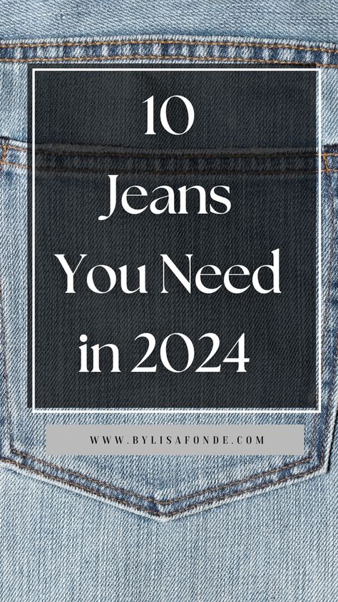 10 jeans that will be trendy in 2024. Denim trends for 2o24. Best jeans for women in 2024. Best Jean styles for 2024. Jeans Every Woman Should Own, Jeans In Style Now, Best Women's Jeans, Trending Womens Jeans, Jeans For Women Over 65, Shoes And Jeans Guide, 2024 Fashion Trends Jeans, Trending Jeans Outfit, Style For 2024