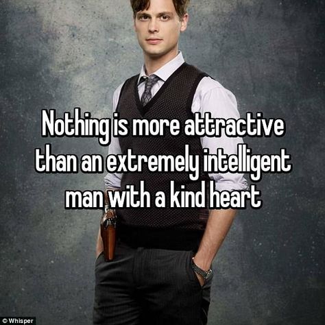 ''Nothing is more attractive than an extremely intelligent man with a kind heart.'' [source: http://www.dailymail.co.uk/femail/article-4421552/The-little-things-men-make-attractive.html] Intelligence and kindness are more attractive to this woman than looks Bragging Quotes, Intelligent Man, What Do Men Want, Gentleman Quotes, Meet Guys, What Men Want, Attract Men, Dp Images, Grammar Rules