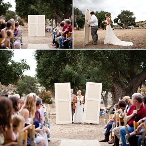 Can we just talk about this amazing entrance for a second? I NEED to do this! Perfect for an outdoor wedding! #wedding #mybigday California Ranch Wedding, Wedding Walk, Wedding Entrance, Outside Wedding, Green Wedding Shoes, Ranch Wedding, Ceremony Decorations, Here Comes The Bride, Trendy Wedding