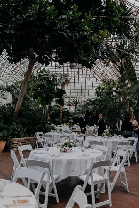 Franklin Park Conservatory Wedding, Garden Wedding Ceremony Decorations, Atrium Wedding, Conservatory Wedding, Franklin Park Conservatory, Ohio Wedding Venues, Columbus Ohio Wedding, Stunning Wedding Venues, Greenhouse Wedding