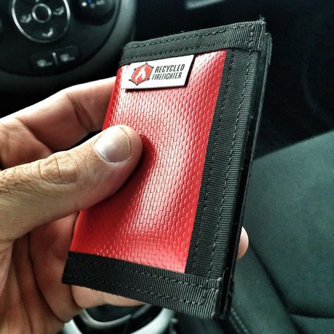 Looking for a cool minimalist bifold wallet? The Tarp Rookie holds 10-12cards and is designed for a front pocket carry. This is the thinnest Rookie I make.  #SmallBusiness #MadeInTheUsa #MadeInAmerica #MadeInUSA #Firefighter #EveryDayCarry #EDC #HardWorkPaysOff #Hardwork #USA #America #PocketDump #Wallet #Upcycled #MensFashion #Malefashion #Recycled #Recycle #Repurpose #HandMade #Fire #Military #Passion #Startup #Success #Work #Motivation #Entrepreneur #RecycledFirefighter Recycled Firefighter, The Rookie, Fire Hose, Pocket Dump, Work Motivation, Bifold Wallet, Everyday Carry, Bags Backpacks, The Fire