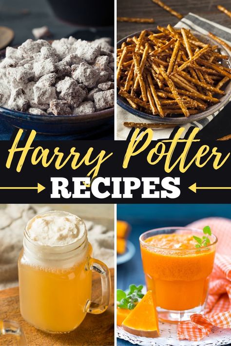 These Harry Potter recipes will instantly take you to the magical world of witchcraft and wizardry! From cauldron cakes to spider cookies to butterbeer, take a trip to Hogsmeade right in your own kitchen. Harry Potter Dishes, Harry Potter Food Ideas, Harry Potter Feast, Harry Potter Recipes, Harry Potter Dinner, Cauldron Cakes, Butterbeer Fudge, Harry Potter Snacks, Cauldron Cake