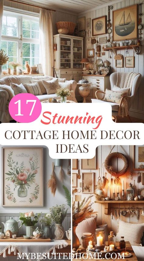 Cottage Home Decor Ideas, English Country Decor Cottage, Cosy Places, Cottage Core Home Decor, Cottage House Interior, Escape To The Country, Rustic Cottage Decor, English Cottage Interiors, French Cottage Decor