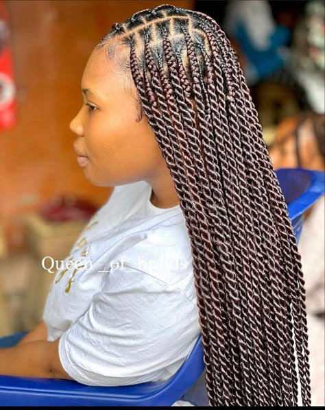 Long Twists, Big Twist Braids Hairstyles, Latest Braided Hairstyles, Latest Hair Braids, Twist Hairstyle, Flat Twists, Senegalese Twists, Short Box Braids Hairstyles, Braided Hairstyles For Black Women Cornrows