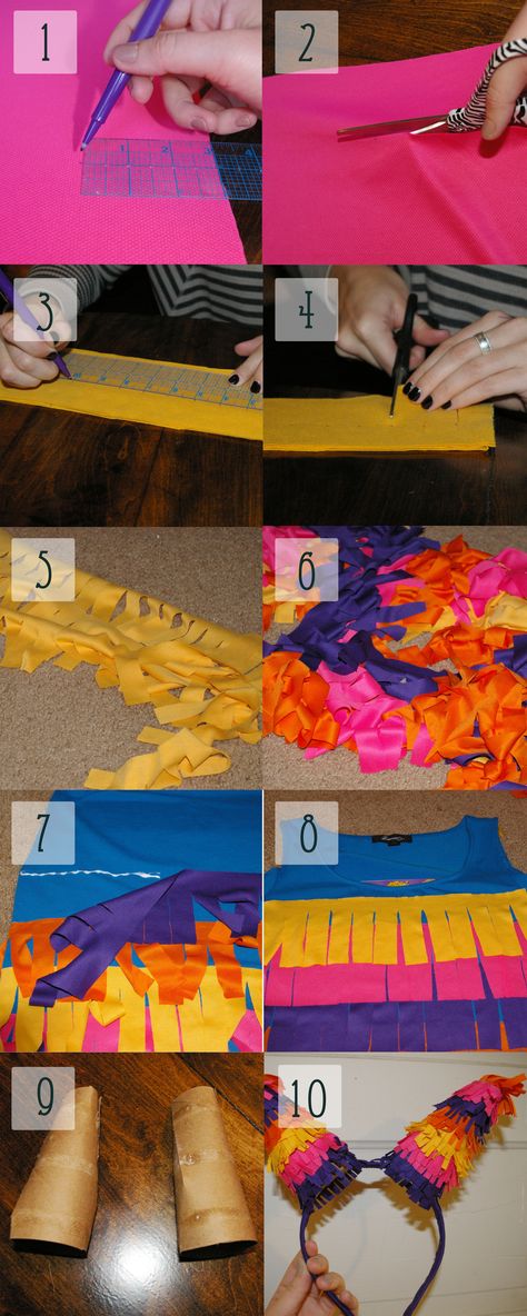 Pinata-Step-by-Step Pinata Dress Costume Diy, Toddler Pinata Costume, Adult Pinata Costume, Baby Pinata Costume, Diy Pinata Costume For Kids, Pinata Costume Makeup, Homemade Pinata Costume, Pinata Costume Couple, Diy Pinata Costume For Women