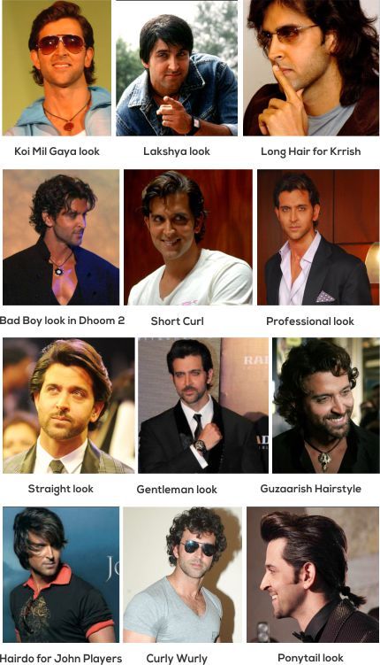 DIFFERENT HAIRSTYLES OF HRITHIK ROSHAN | A star in Bollywood. His style statement and his passion for his work is always appreciated. He had some of the cool hairstyles. Checkout how he looks in various hair styles. Hrithik Roshan Style, Hritik Raushan Hairstyle, Greek God Hairstyles, Young Hrithik Roshan, Krrish Movie, Hritik Raushan, Koi Mil Gaya, Hrithik Roshan Hairstyle, Long Curly Hair Men