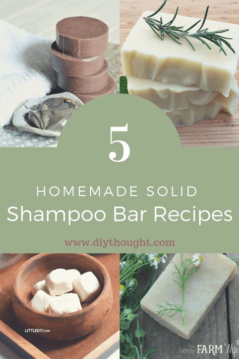 5 Homemade Solid Shampoo Bar Recipes - diy Thought Natural Shampoo Diy, Lush Shampoo Bar, Diy Shampoo Bar, Organic Shampoo Bar, Homemade Shampoo Bar, Diy Dog Shampoo, Dog Shampoo Bar, Shampoo Bar Recipe, Easy Bar Recipes