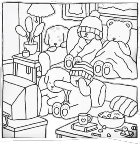 Bobbie Goods Coloring Pages Printable, Booby Goods Coloring Pages, Bobbie Goods Coloring Pages, Bobbie Goods, Kitty Coloring, Bear Coloring Pages, Hello Kitty Coloring, Detailed Coloring Pages, Easter Coloring Pages