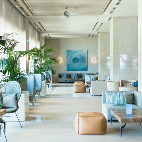 hotel interior from Ikos Dassia, coastal décor, neutral décor, coastal vibes, interior design, nautical blues, White Dining Room Table, Hotel Foyer, Country Bedroom Decor, Bedroom Country, Seaside Hotel, Lobby Interior Design, Hotel Lounge, White Dining Room, Lobby Interior