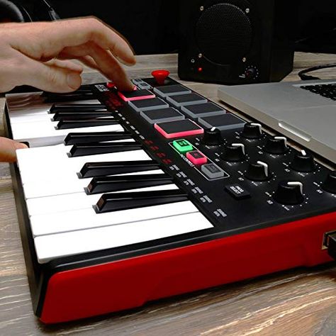 Mpk Mini, Drum Instrument, Midi Controllers, Diy Music, Music Studio Room, Controller Design, Drum Pad, Midi Keyboard, Midi Controller