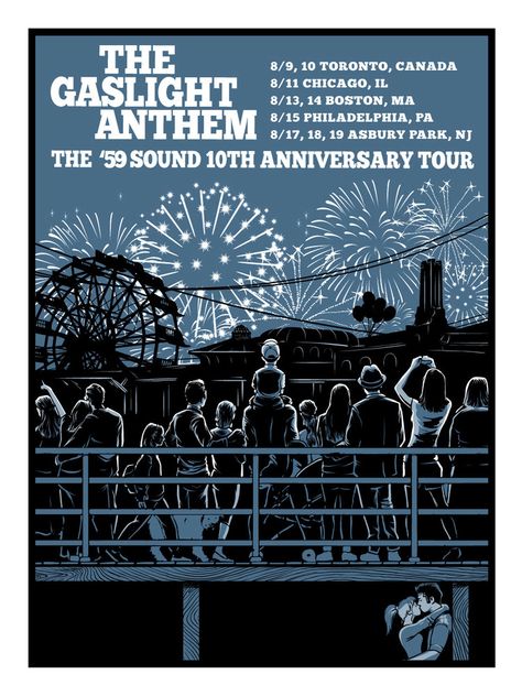 The Gaslight Anthem, Gaslight Anthem, Asbury Park, Music Posters, Idea Board, 10 Anniversary, Music Poster, Wall Collage, The Past